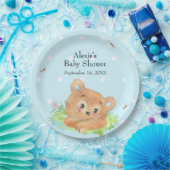 Assiettes En Carton Teddy Bear Baby Boy Thème (Fête)