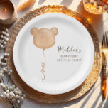 Assiettes En Carton Teddy Bear Balloon Beary Première fête d'anniversa<br><div class="desc">‹ Aquarelle Teddy Bear Plaques de papier à thème! Conçu pour correspondre à notre collection de thèmes Teddy Bear. ► PERSONNALISEZ facilement ce design avec vos détails via le bouton "PERSONNALISER" ! ← Si vous avez besoin de coordonner les articles de MATCHING, veuillez consulter notre collection ou notre boutique correspondante....</div>