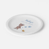 Assiettes En Carton Teddy Bear Boy Birthday Party (Angle)