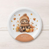 Assiettes En Carton Teddy Bear Fall In Love Automne Citrouille