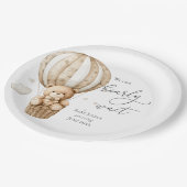 Assiettes En Carton Teddy Bear Nous Pouvons Attendre Baby shower (Angle)