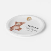 Assiettes En Carton Teddy Bear Première fête d'anniversaire (Angle)