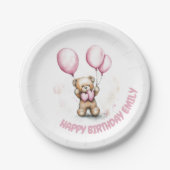 Assiettes En Carton Teddy Bear Teddy Cute Plaque (Devant)