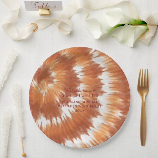 Assiettes En Carton Tee d'automne | Action de grâces (Mariage)