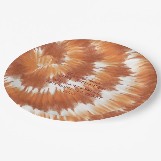 Assiettes En Carton Tee d'automne | Action de grâces (Angle)