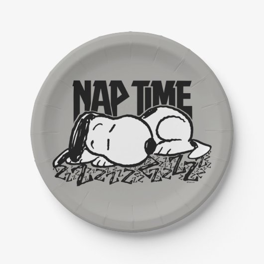 Assiettes En Carton Tee - shirt | Snoopy Nap Time (Devant)