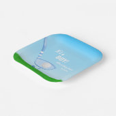 Assiettes En Carton Tee Up Blue Golf C'est un garçon ! Baby shower (Angulaire)