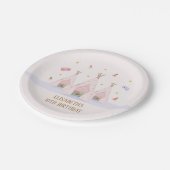 Assiettes En Carton Teepee Spa fête d'anniversaire (Angle)