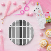 Assiettes En Carton Teintes gris argenté (Fête)