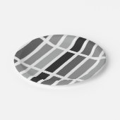 Assiettes En Carton Teintes gris argenté (Angle)