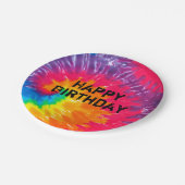 Assiettes En Carton teinture de cravate psychédélique sauvage motif ab (Angle)