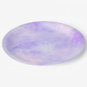 Assiettes En Carton Teinture de nouilles roses pourpres (Angle)