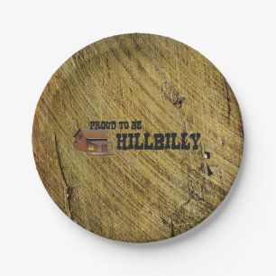 Assiettes En Carton TEL Hillbilly Fier
