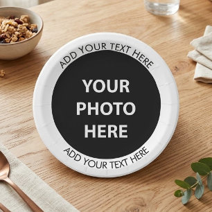 Assiettes En Carton Télécharger l'image et la photo & Ajouter du texte
