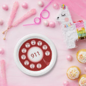 Assiettes En Carton Téléphone d'urgence (Fête)