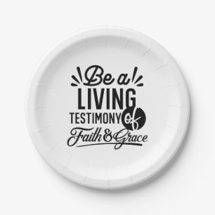 Assiettes En Carton Témoignage Vivant Citation Biblique Motivation Chr