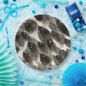 Assiettes En Carton Tempête de poissons (Fête)