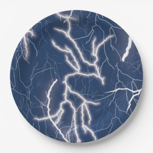 Assiettes En Carton Tempête de tonnerre
