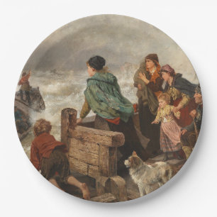 Assiettes En Carton Tempête sur la côte (par Rudolf Jordan)