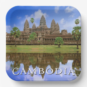 Assiettes En Carton Temple d'Angkor Wat Kampuchea, Cambodge