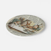 Assiettes En Carton Temps de thé de matin d'Alice (Angle)