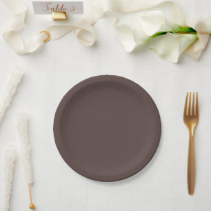 Assiettes En Carton Tendance Mocha foncé Brown - Plaques de papier