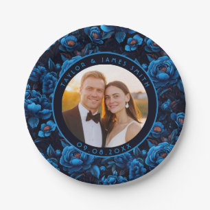 Assiettes En Carton Tendance Rose Plaques de robe de mariée pour Merci