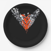 Assiettes En Carton Tenir le coeur classique (Devant)