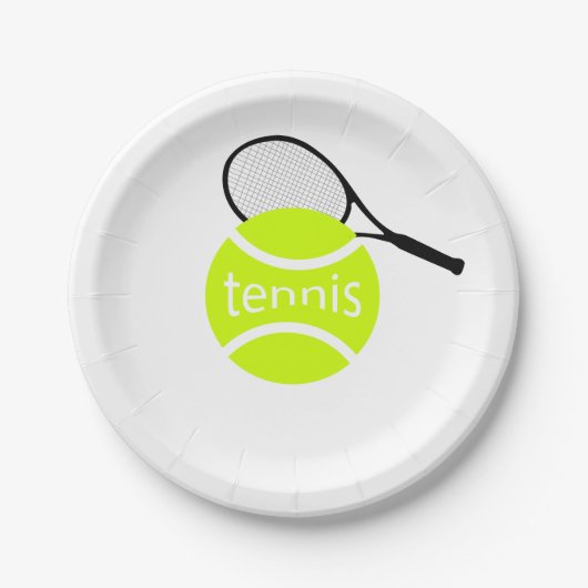 Assiettes En Carton Tennis (Devant)