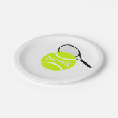 Assiettes En Carton Tennis (Angle)