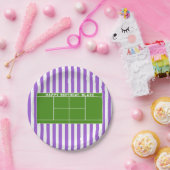 Assiettes En Carton Tennis Anniversaire (Fête)