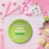 Assiettes En Carton Tennis Ball Anniversaire (Fête)