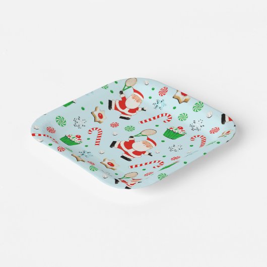 Assiettes En Carton Tennis Christmas Holiday Party (Angulaire)