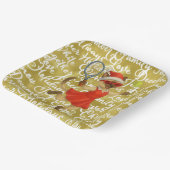 Assiettes En Carton Tennis Christmas themed for Cat Lovers paper plate (Angulaire)