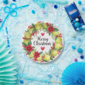 Assiettes En Carton Tennis Collection de couronne de Noël (Fête)