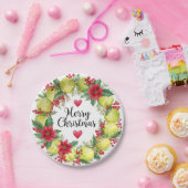 Assiettes En Carton Tennis Collection de couronne de Noël (Fête)