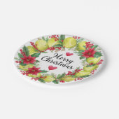 Assiettes En Carton Tennis Collection de couronne de Noël (Angle)