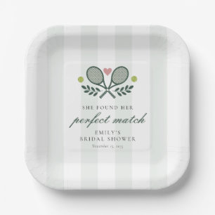 Assiettes En Carton Tennis de mariage parfait