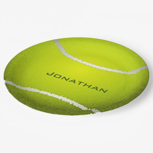 Assiettes En Carton Tennis Design Papier Plaque (Angle)