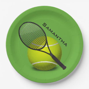 Assiettes En Carton Tennis Design Papier Plaque