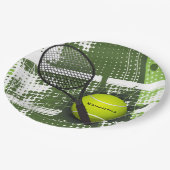 Assiettes En Carton Tennis Design Papier Plaque (Angle)