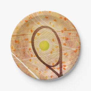 Assiettes En Carton tennis féminin "Tennis Love"