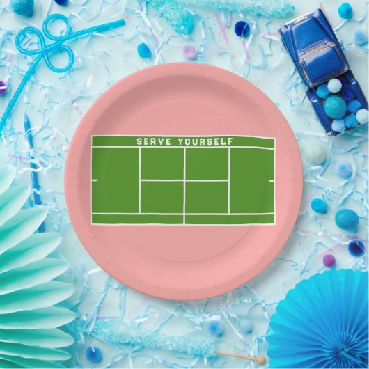 Assiettes En Carton Tennis Party (Fête)