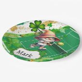 Assiettes En Carton Tennis sur le thème de la Saint Patrick (Angle)