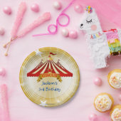 Assiettes En Carton Tente Cirque d'Anniversaire (Fête)