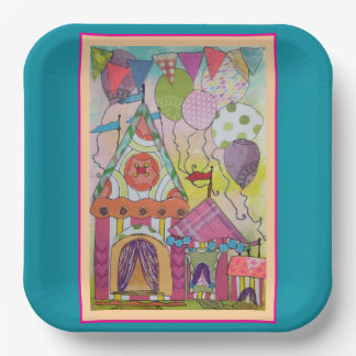 Assiettes En Carton Tentes de cirque et ballons
