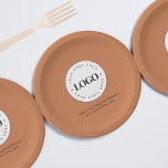 Assiettes En Carton Terracotta Ajouter Custom Business Company Logo Pa<br><div class="desc">Ces plaques en papier,  avec arrière - plan en terre cuite,  logo et texte personnalisés seraient parfaits pour vos besoins professionnels/promotionnels. Ajoutez facilement votre logo et d'autres informations en cliquant sur l'option "personnaliser".</div>