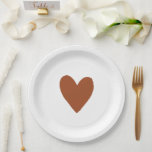 Assiettes En Carton Terracotta Bohemian brûlé Baby shower orange<br><div class="desc">#zazzlemade</div>