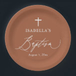 Assiettes En Carton Terracotta Burnt Orange Cross Baptiser Plaques de<br><div class="desc">Terracotta Burnt Orange Cross Baptiser Plaques de fête</div>