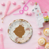 Assiettes En Carton Terracotta Pampas Fête de Mariage Floral Grass (Fête)